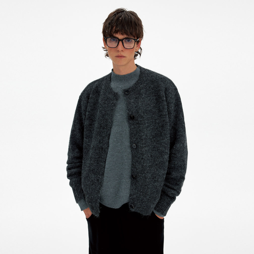 MADWITCH ATMOSPHERIC BUTTONED WOOL CARDIGAN #27399