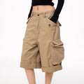 MADWITCH WASHED MULTI-POCKET CARGO SHORST #CK278D