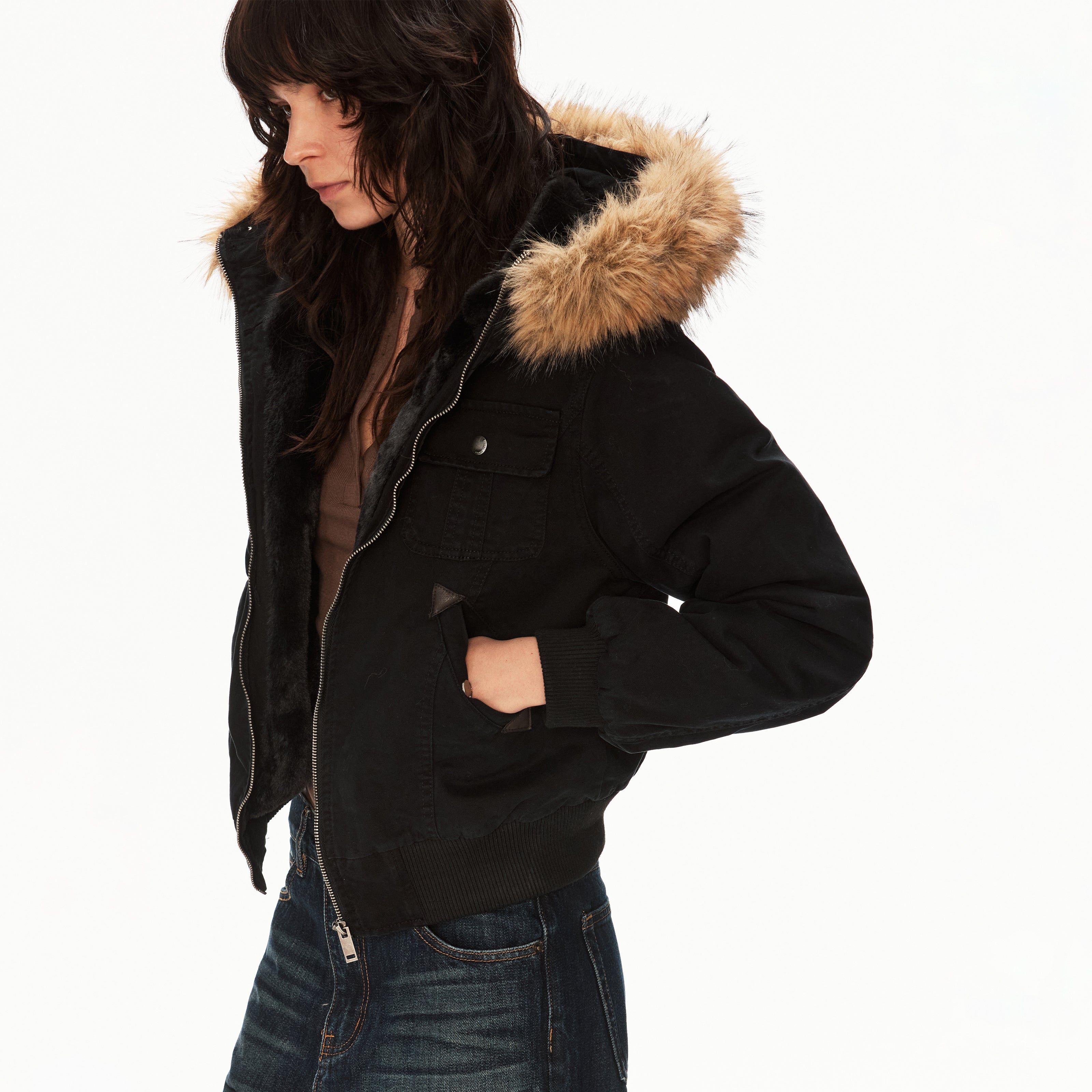 MADWITCH CANVAS HOODED JACKET #256192