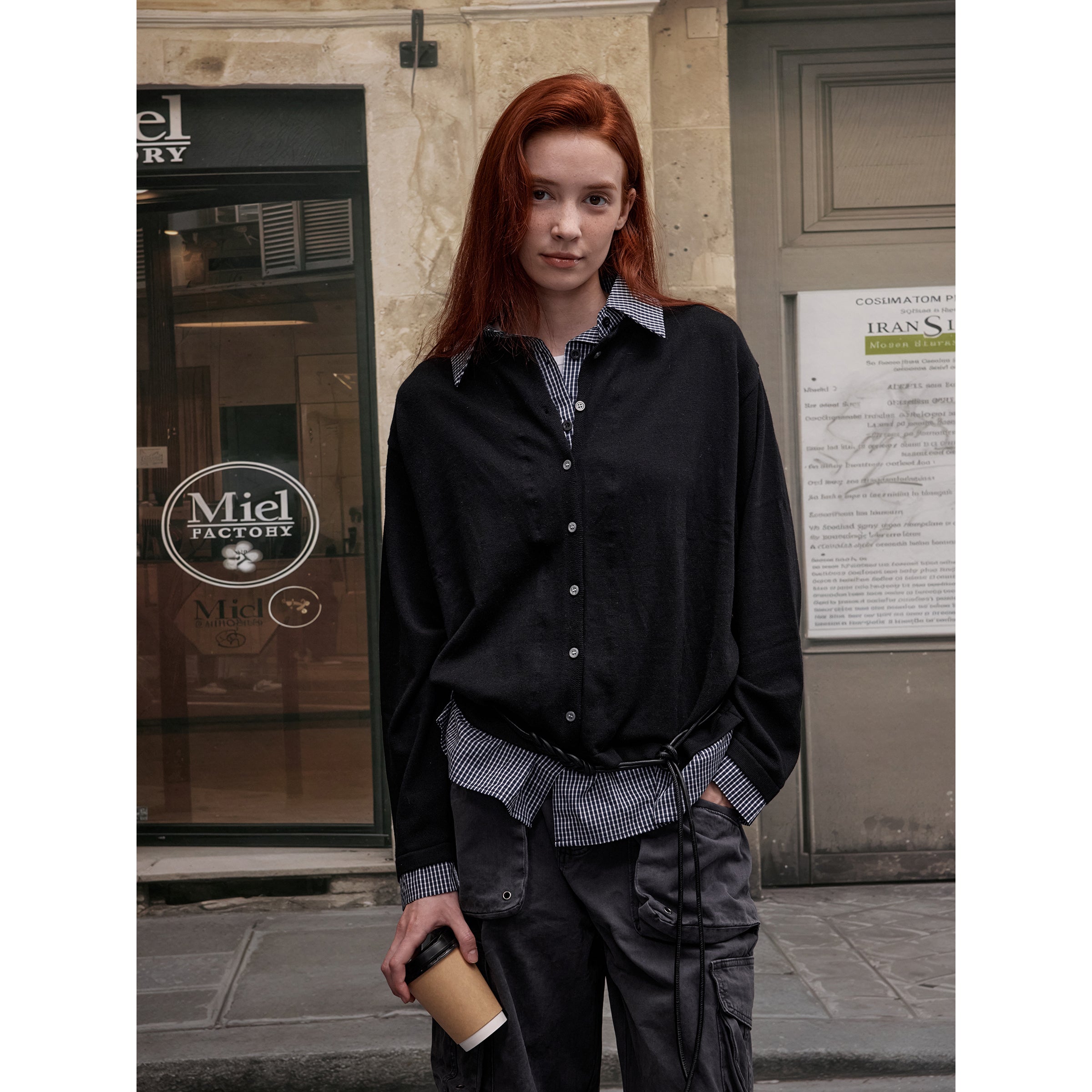 MADWITCH PATCHWORK PLAID SHIRT #MY3346