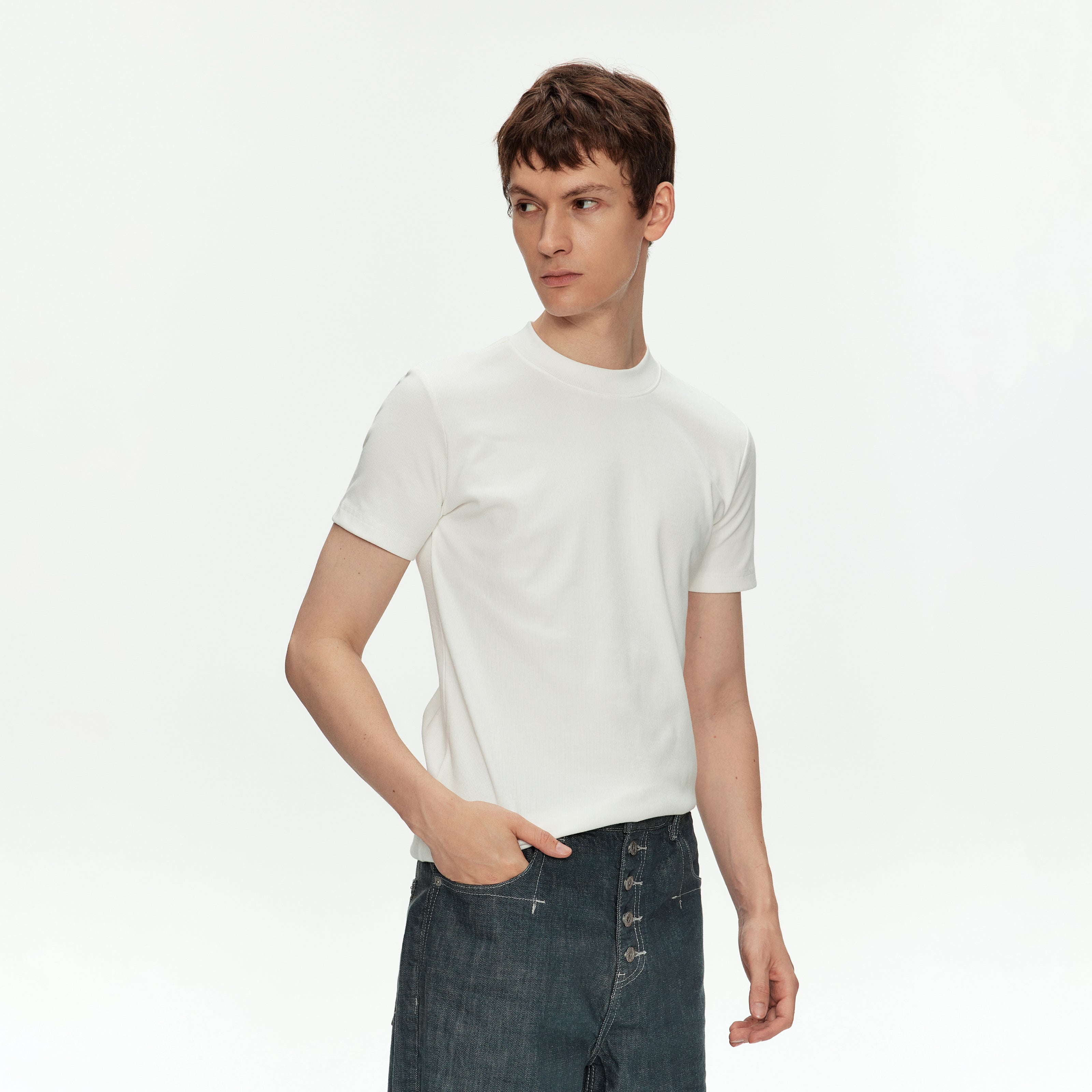 MADWITCH BASIC CREW NECK TEE #AW26088