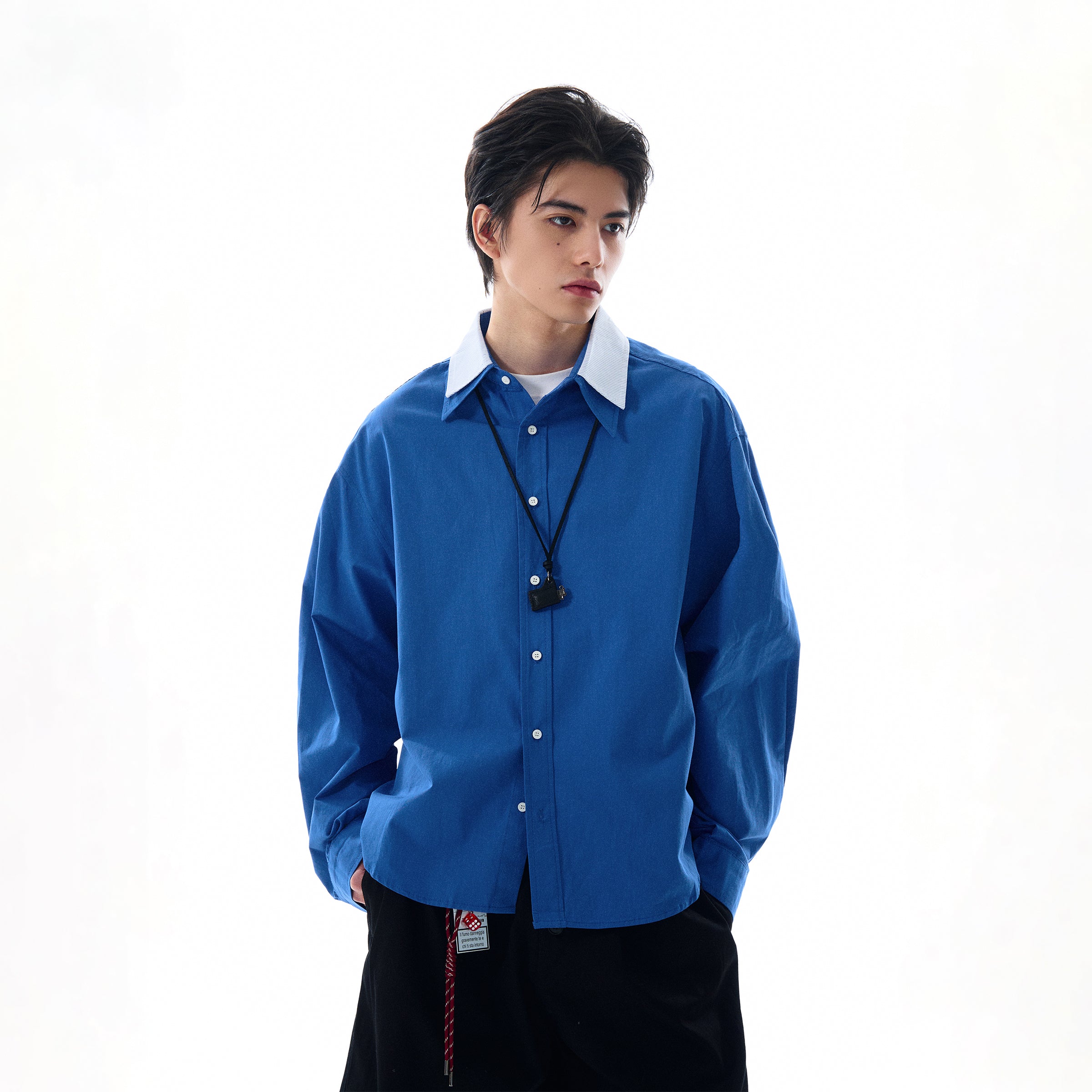 MADWITCH LOOSE SOLID COLOR SHIRT #RC140