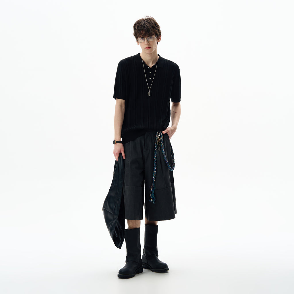MADWITCH OLD MONEY KNIT TEE #LX0101
