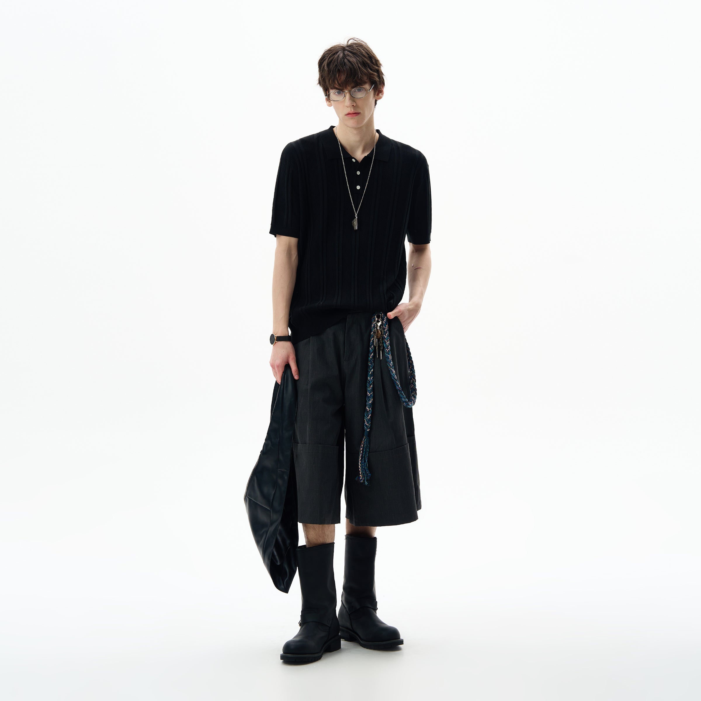 MADWITCH OLD MONEY KNIT TEE #LX0101