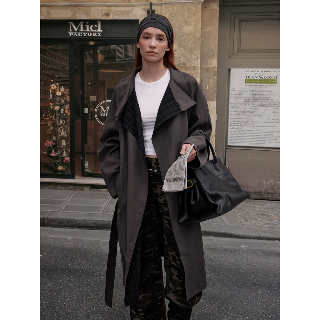 MADWITCH VINTAGE KNEE-LENGTH TRENCH #630028