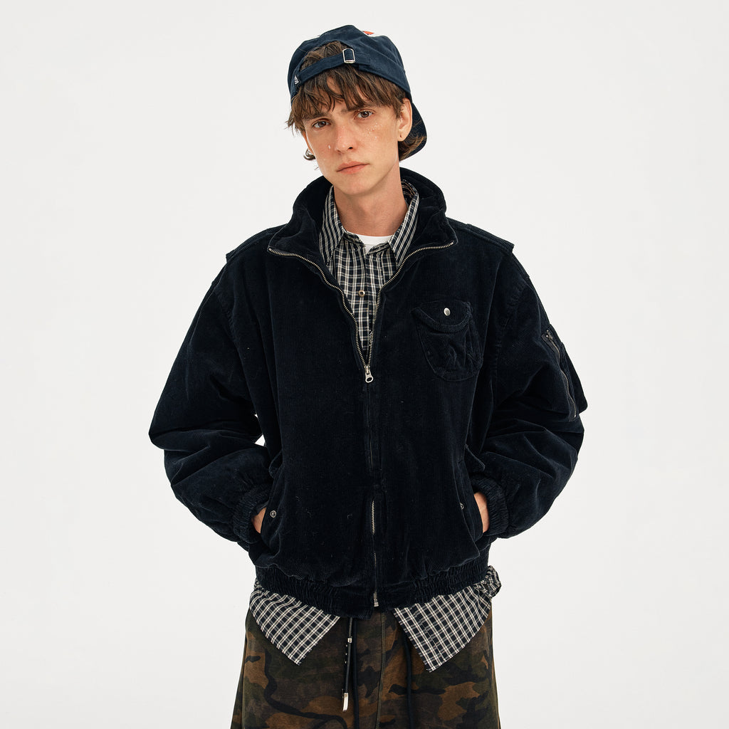 MADWITCH CORDUROY WORKWEAR QUILTED JACKET #25558