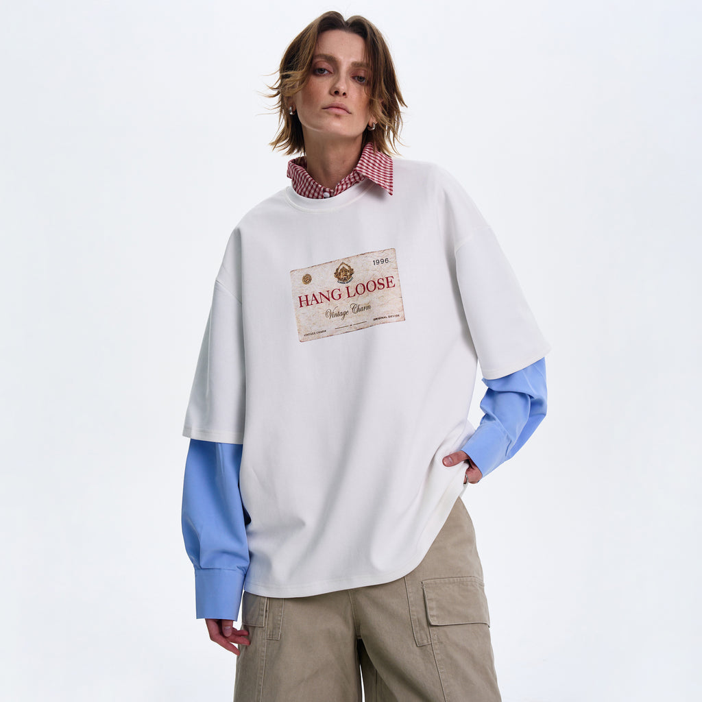 MADWITCH COUPLE’S CASUAL LONG-SLEEVE SHIRT #T555