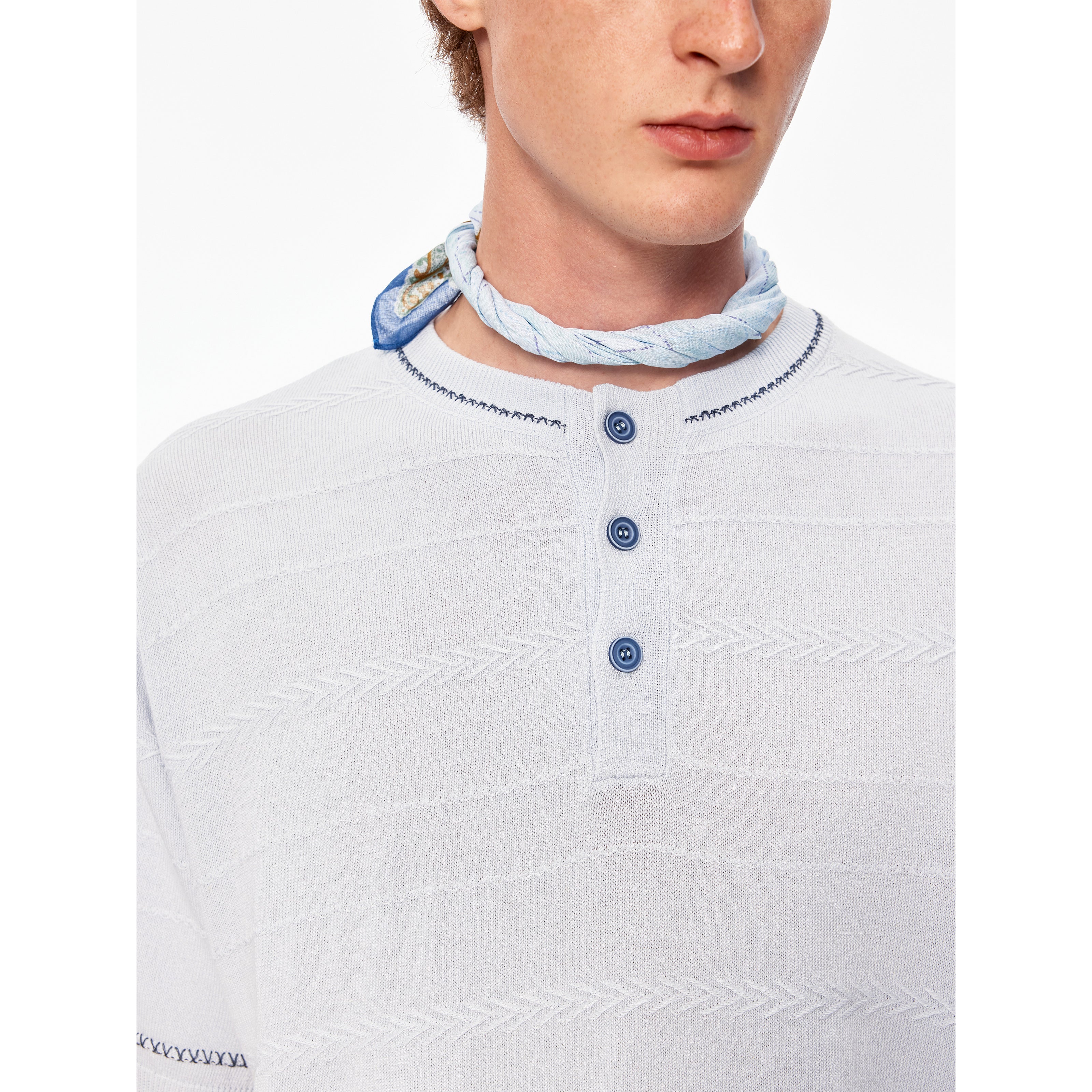 MADWITCH STRIPED TENCEL KNIT TEE #68626 - MadWitch Store