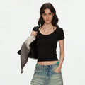 MADWITCH U-NECK FITTED TEE L0208 - MadWitch Store