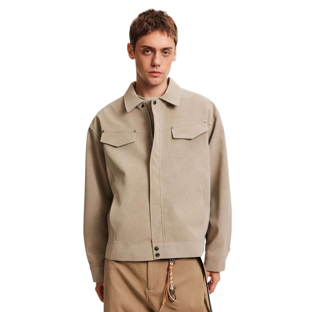 MADWITCH BARN SUEDE JACKET #C346Q25