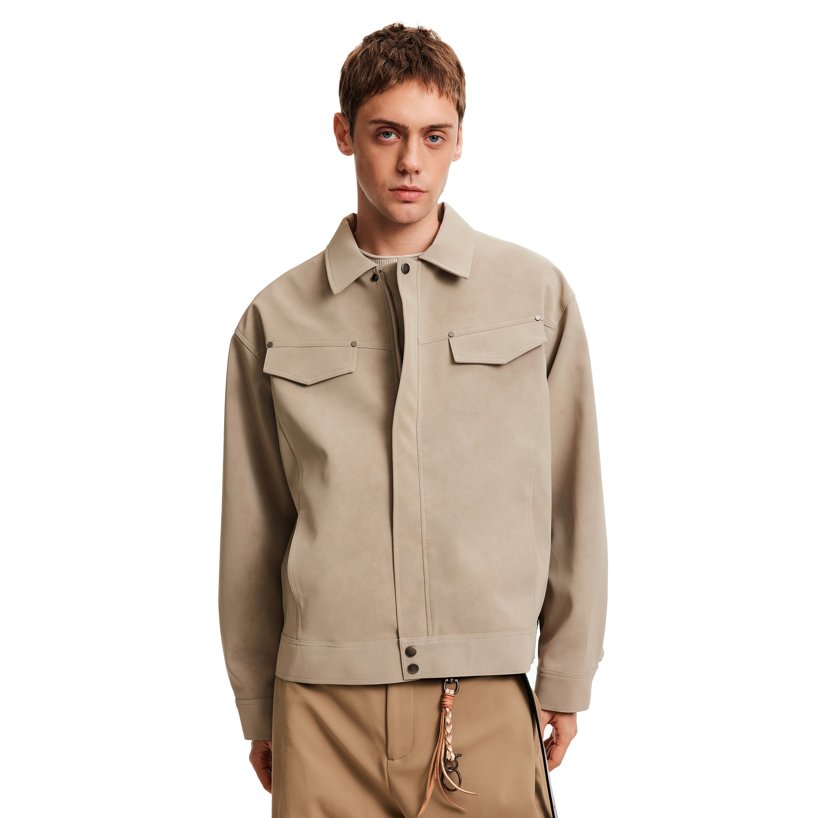 MADWITCH BARN SUEDE JACKET #C346Q25