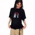 MADWITCH DISTRESSED SLOGAN SILHOUETTE GRAPHIC TEE #TC137