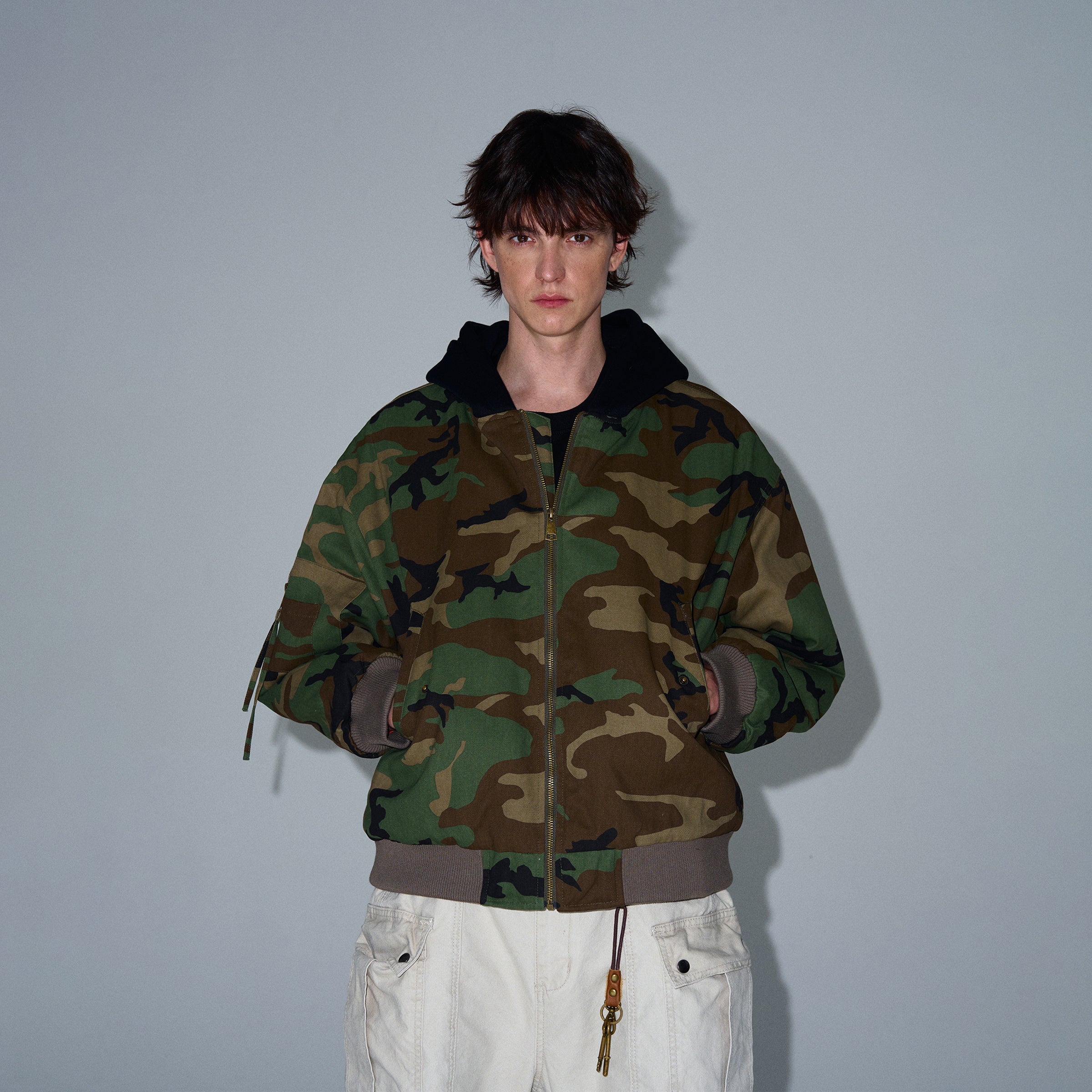 MADWITCH CAMO HOODED JACKET #L417