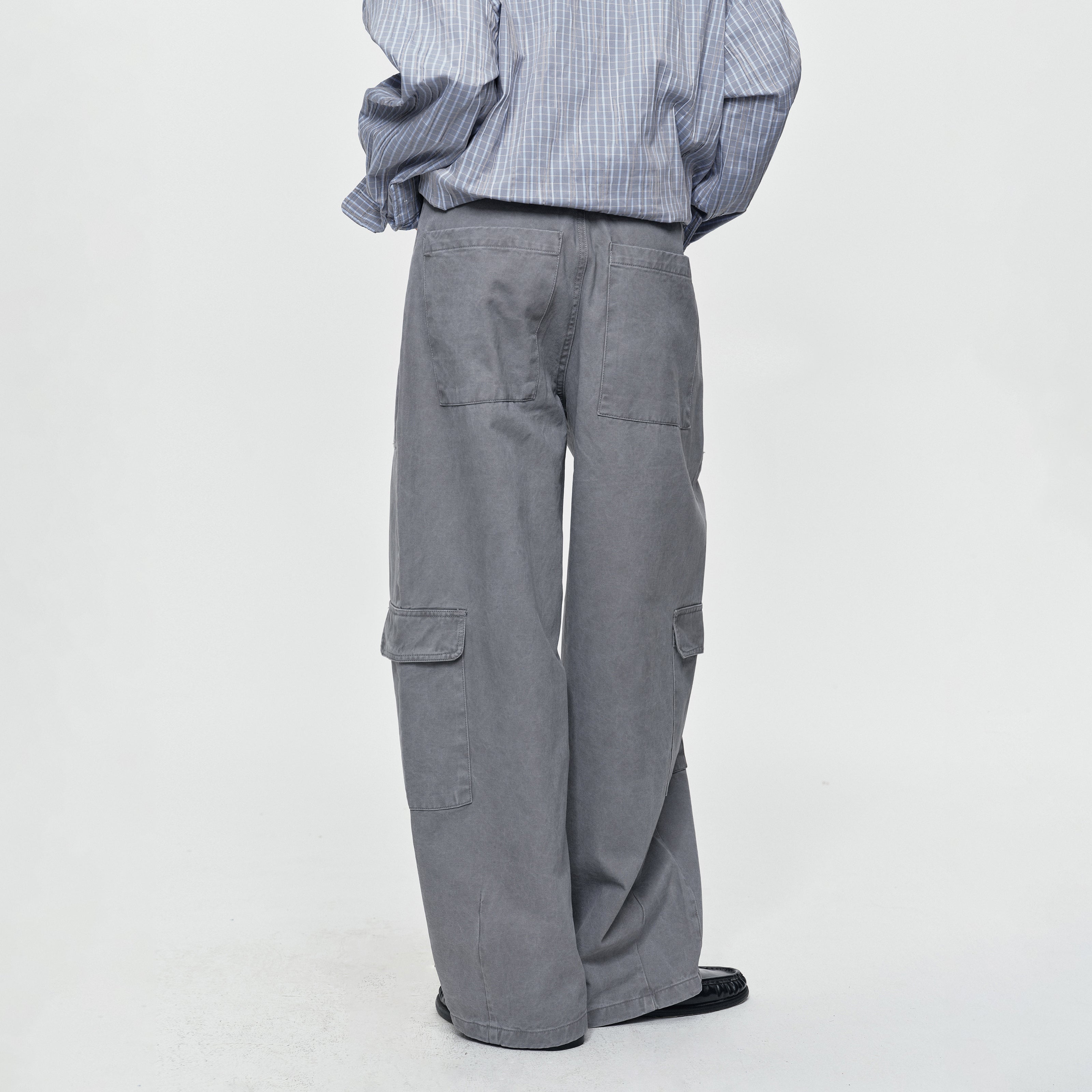 MADWITCH WASHED DRAWSTRING CARGO PANTS #A642