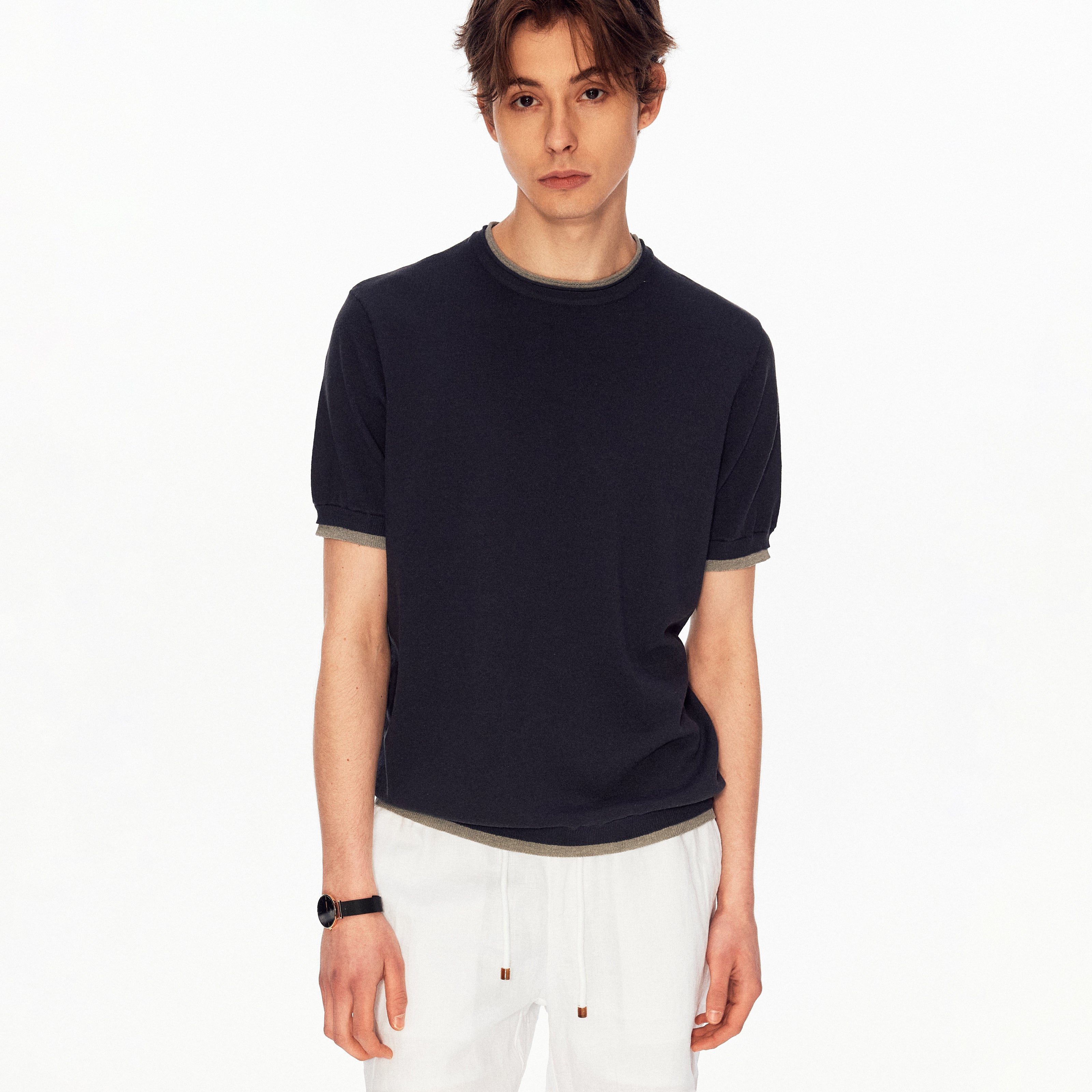 MADWITCH HERITAGE FAUX LAYER KNIT TEE #UTU073