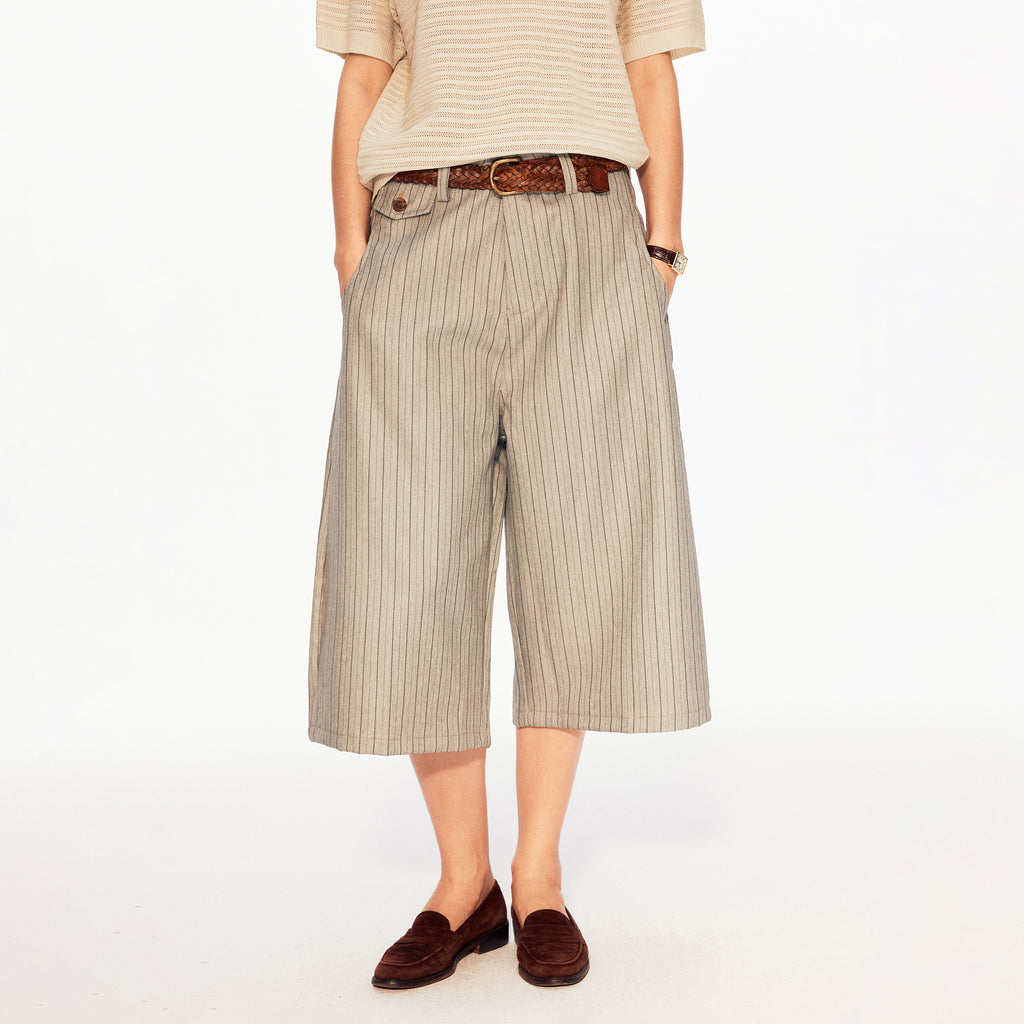 MADWITCH STRIPED WIDE CULOTTES #CK271D