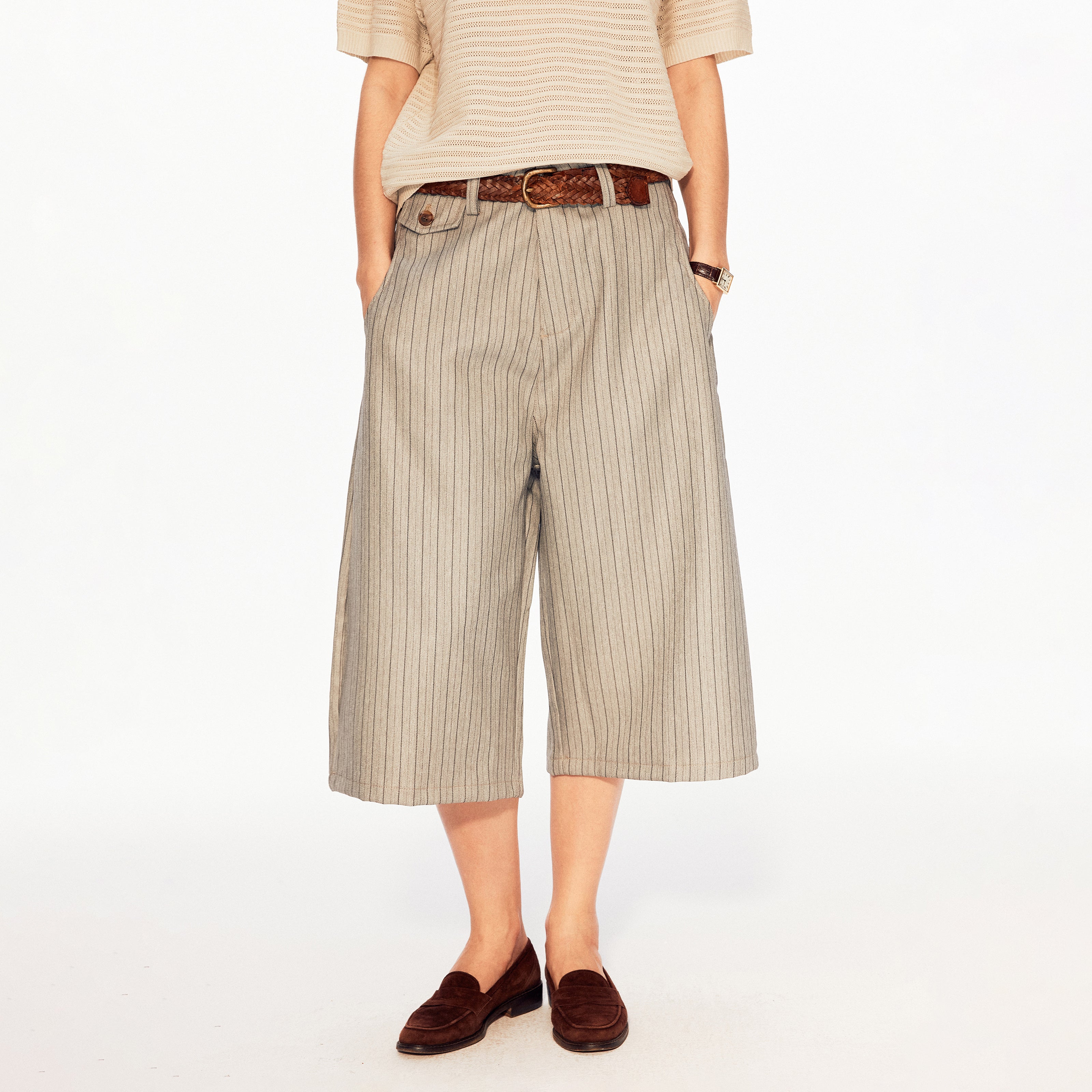 MADWITCH STRIPED WIDE CULOTTES #CK271D