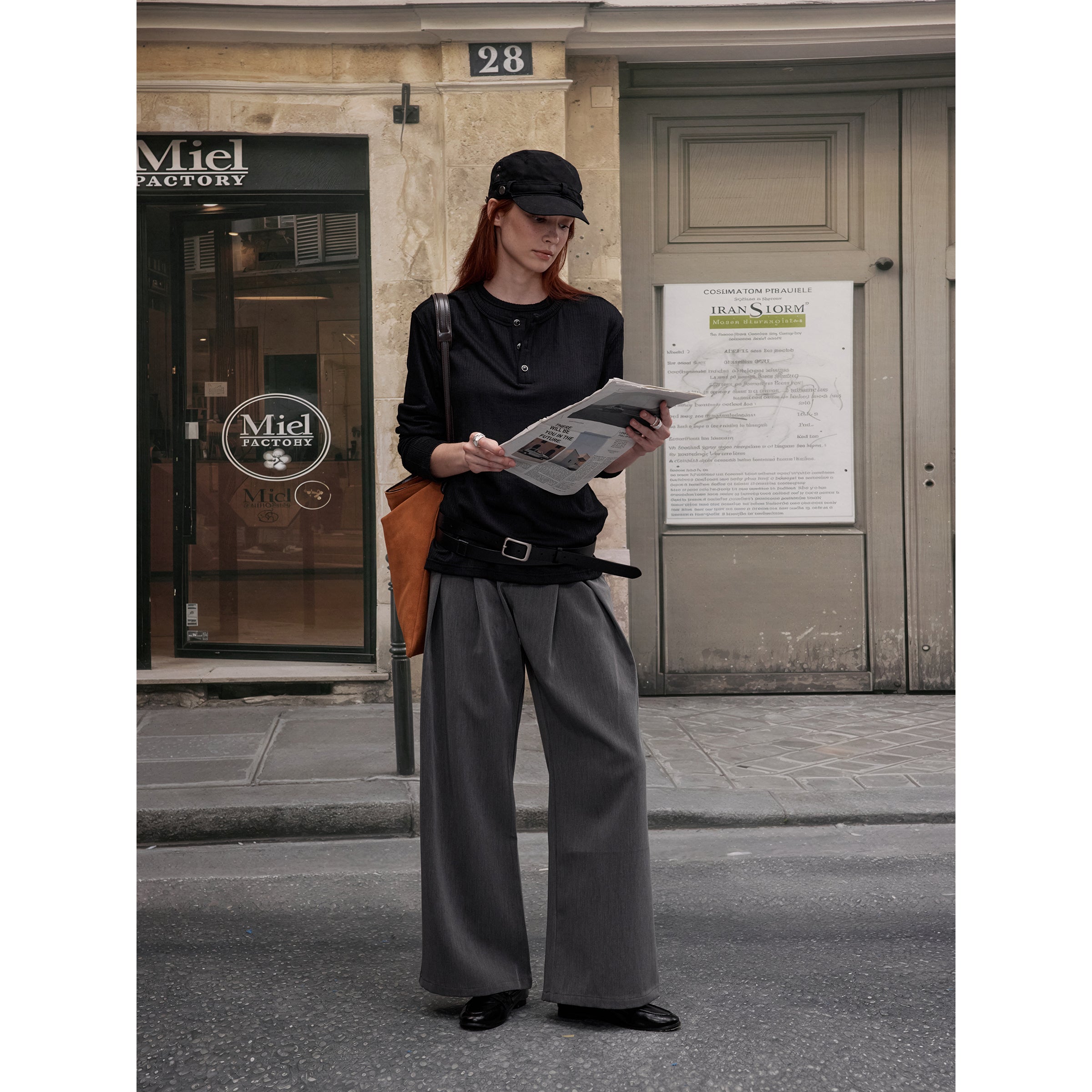 MADWITCH FAUX TWO-PIECE LAYERING TOP #880511