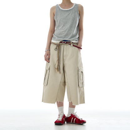 MADWITCH MULTI-POCKET UTILITY CARGO SHORTS #A601
