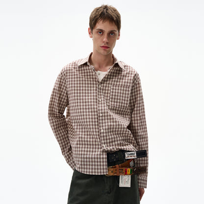 MADWITCH CHECKERED LONG SLEEVE SHIRT #RC86