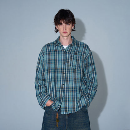 MADWITCH CASUAL CHECKERED SHIRT #8933