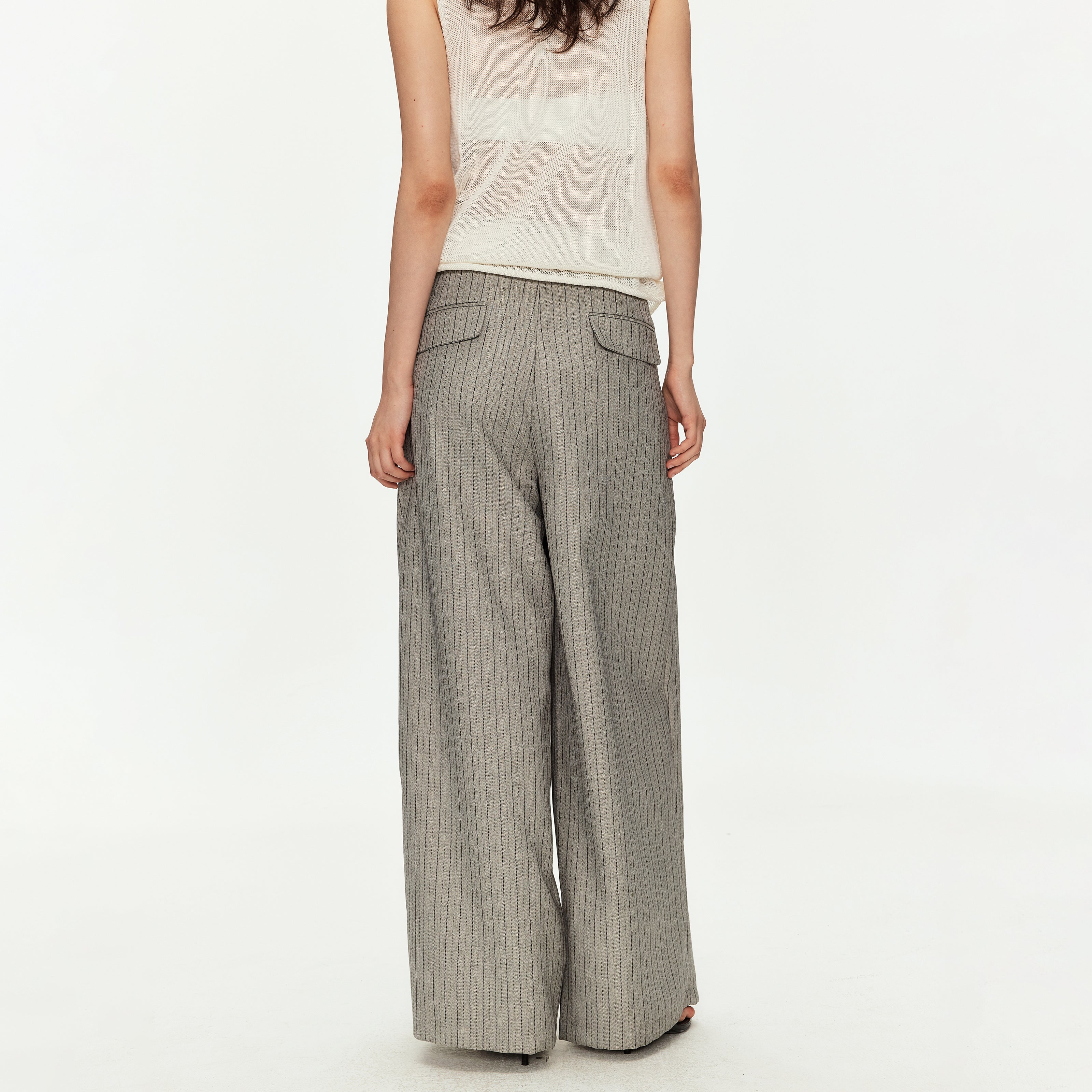 MADWITCH HERITAGE PLEATED WIDE TROUSERS #DR1529
