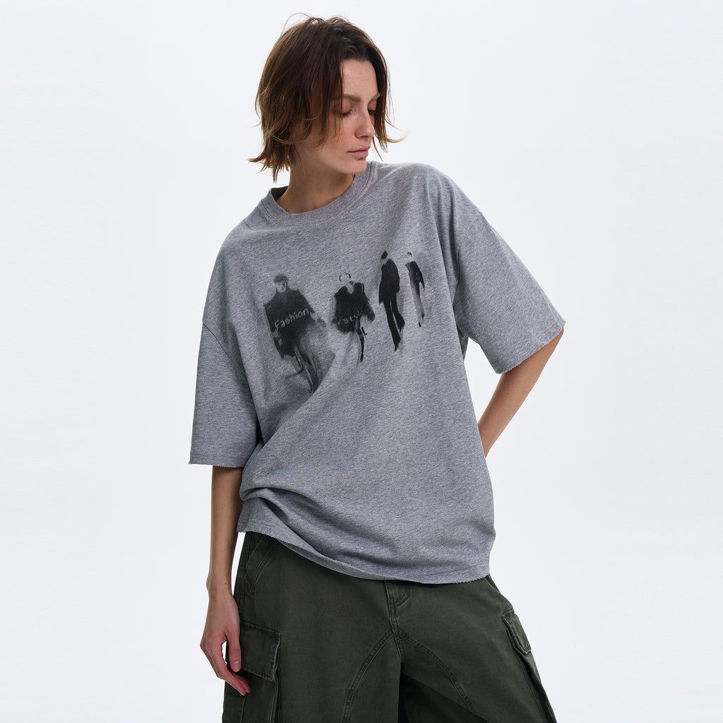 MADWITCH VERSATILE VIBE PRINT T-SHIRT #329