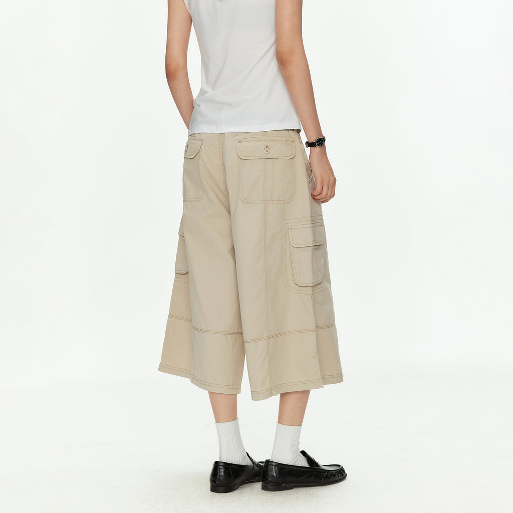 MADWITCH UTILITY CARGO CROP PANTS #CK272D