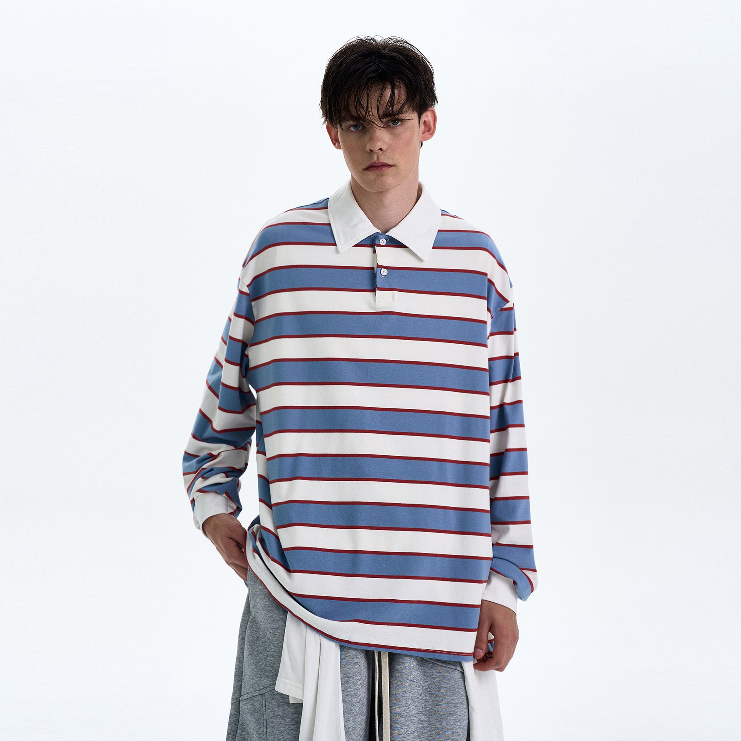MADWITCH COLORBLOCK STRIPED LONG SLEEVE TEE #T56