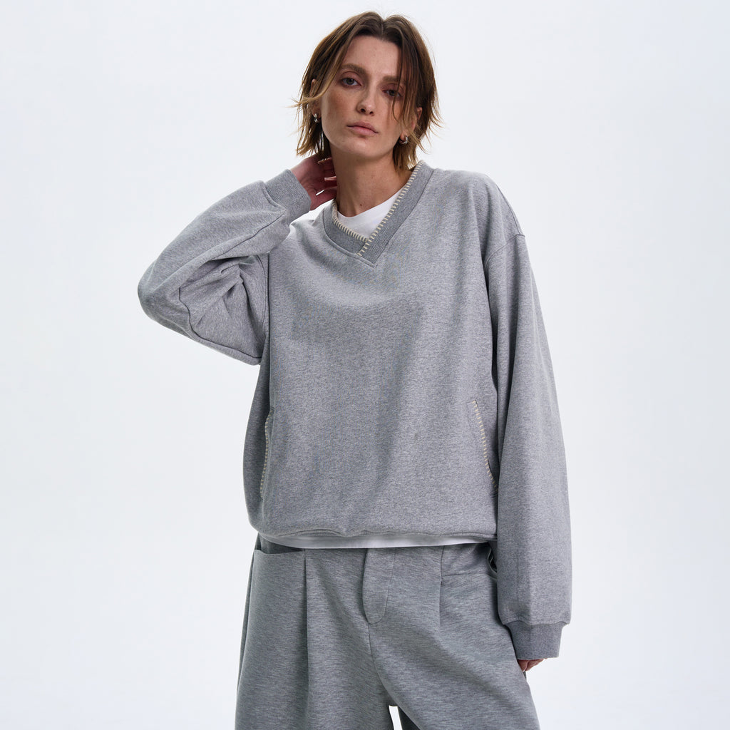 MADWITCH V-NECK CASUAL LONG SLEEVE #0207