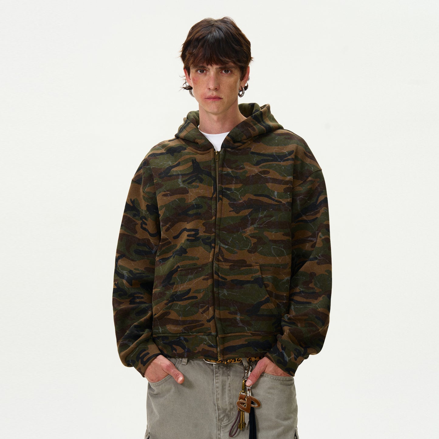 MADWITCH CAMO HOODED SWEATSHIRT #L373