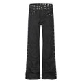 MADWITCH STUDDED LEOPARD-STAR FLARE JEANS #G60090