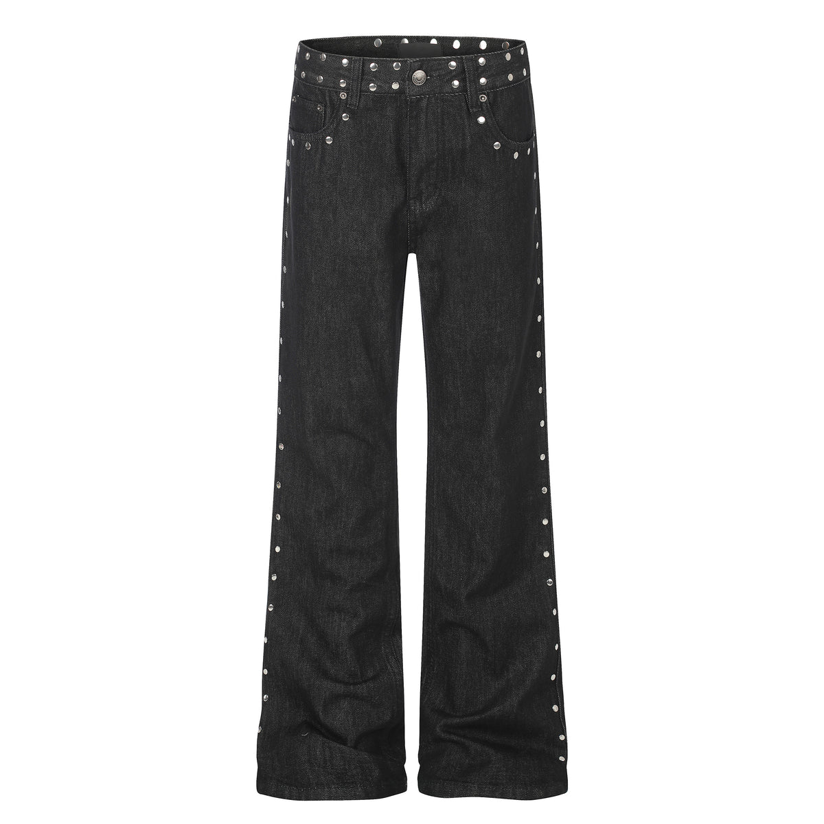 MADWITCH STUDDED LEOPARD-STAR FLARE JEANS #G60090