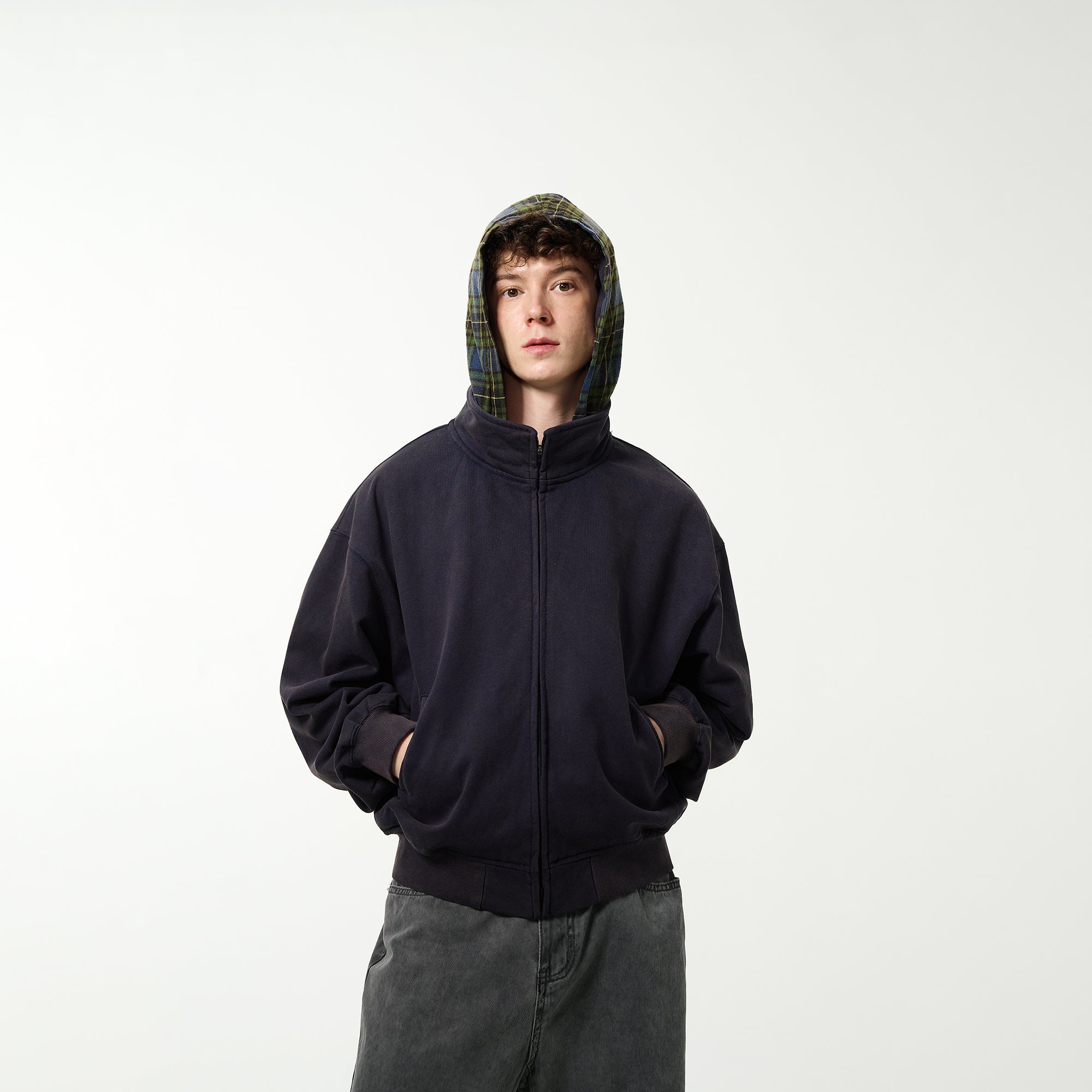 MADWITCH ZIP UP HOODIES #27112-BLUE