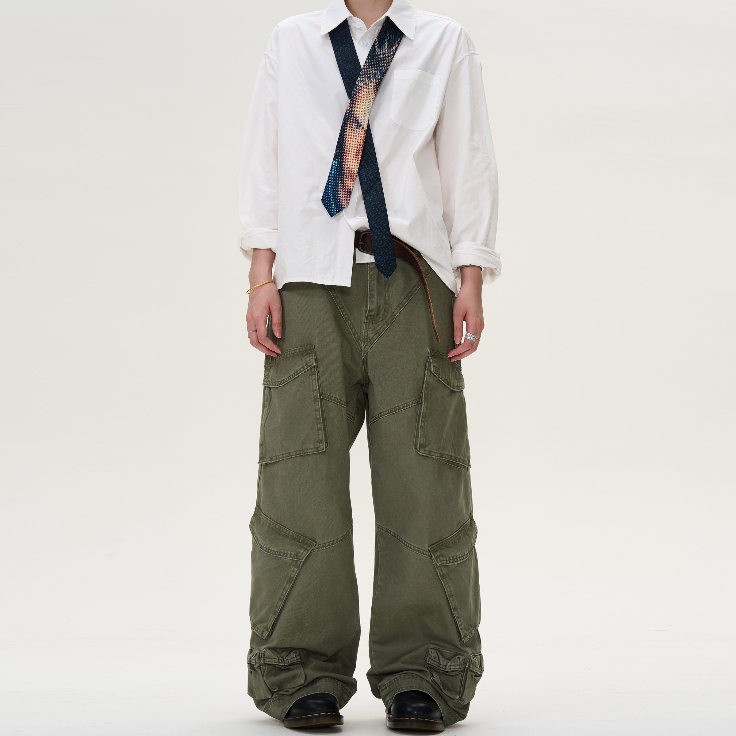 MADWITCH MULTI-POCKET CARGO PANTS #D1652