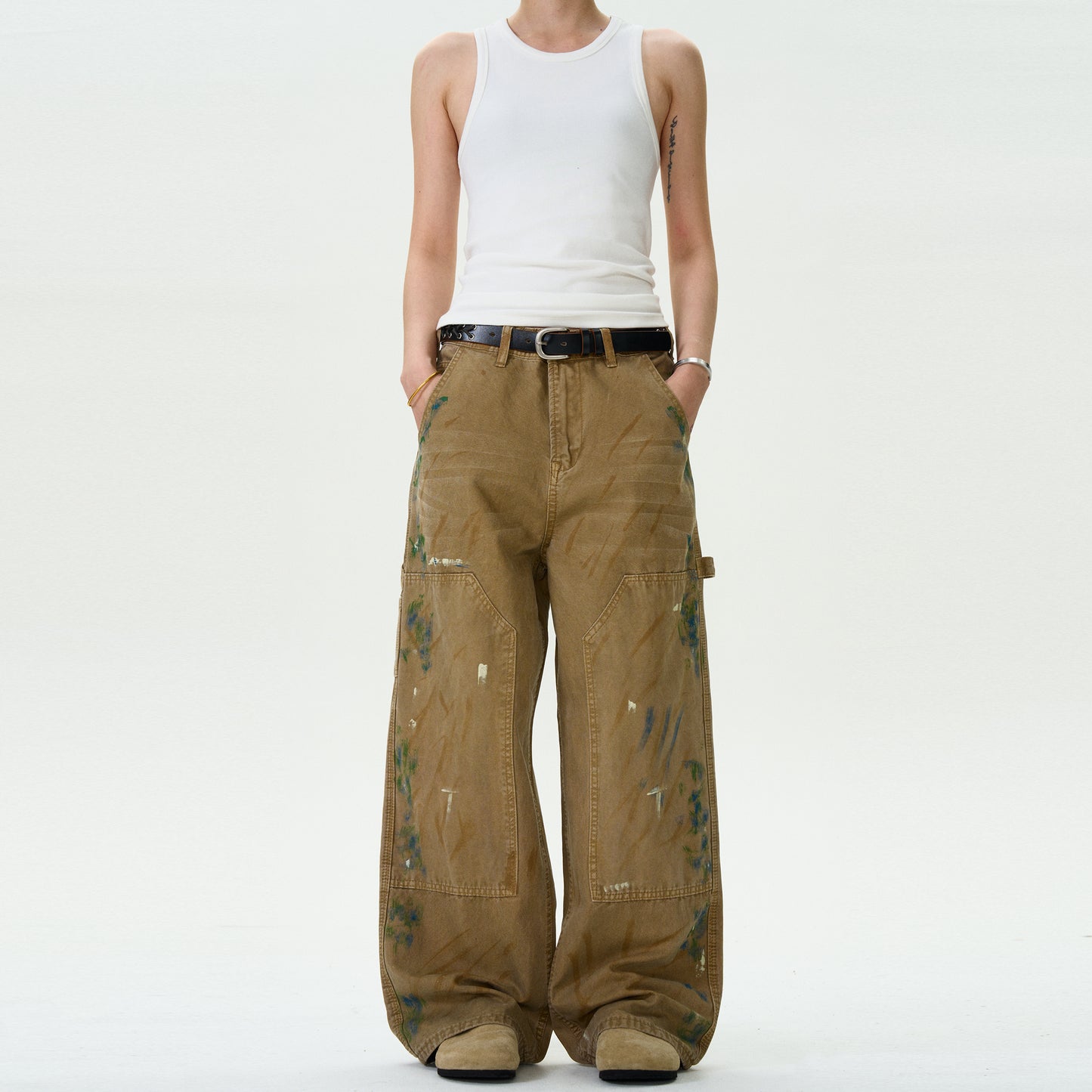 MADWITCH STRAIGHT LEG LOGGER PANTS #D1669