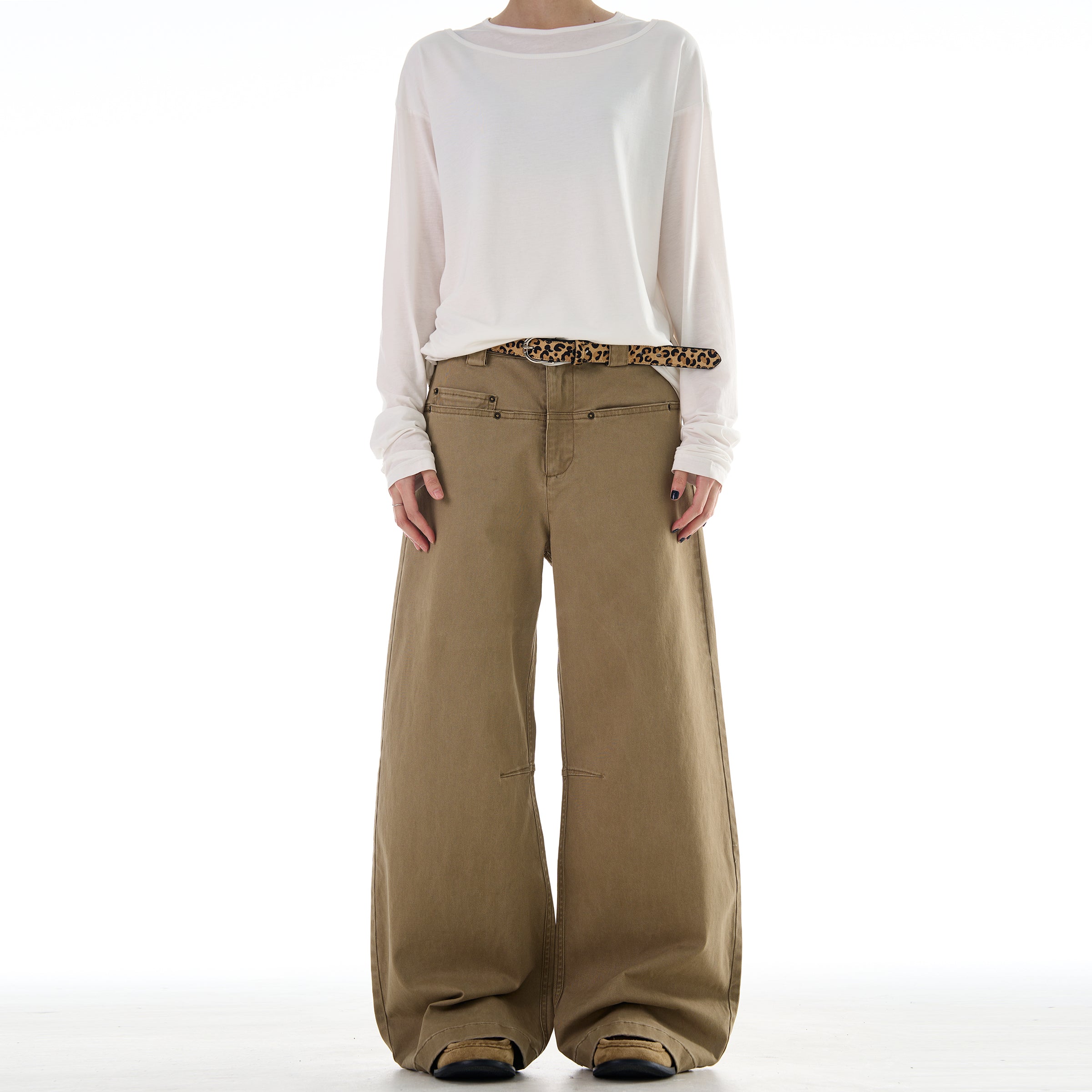 MADWITCH 3D WIDE LEG CASUAL PANTS #A603