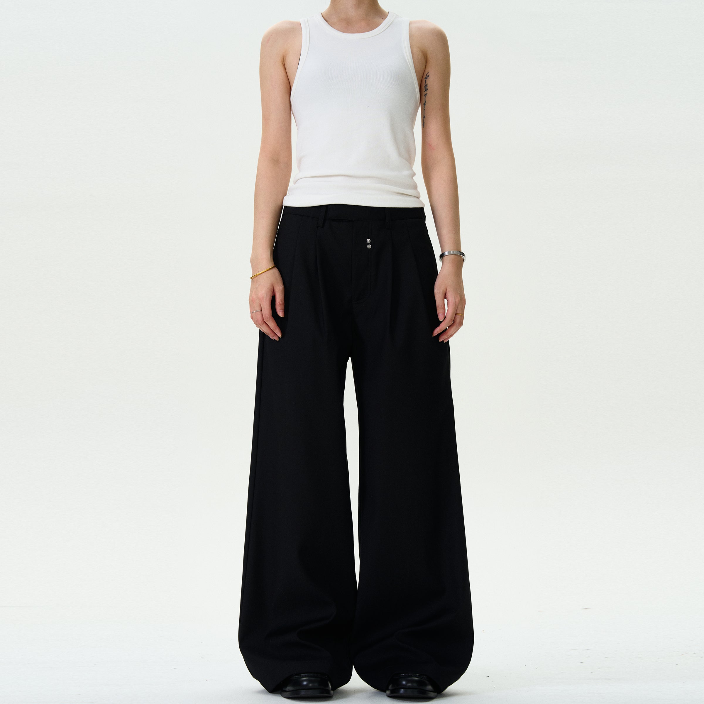 MADWITCH CASUAL STRAIGHT LEG TROUSERS #CK6619