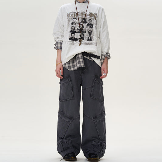 MADWITCH MULTI-POCKET CARGO PANTS #D1652