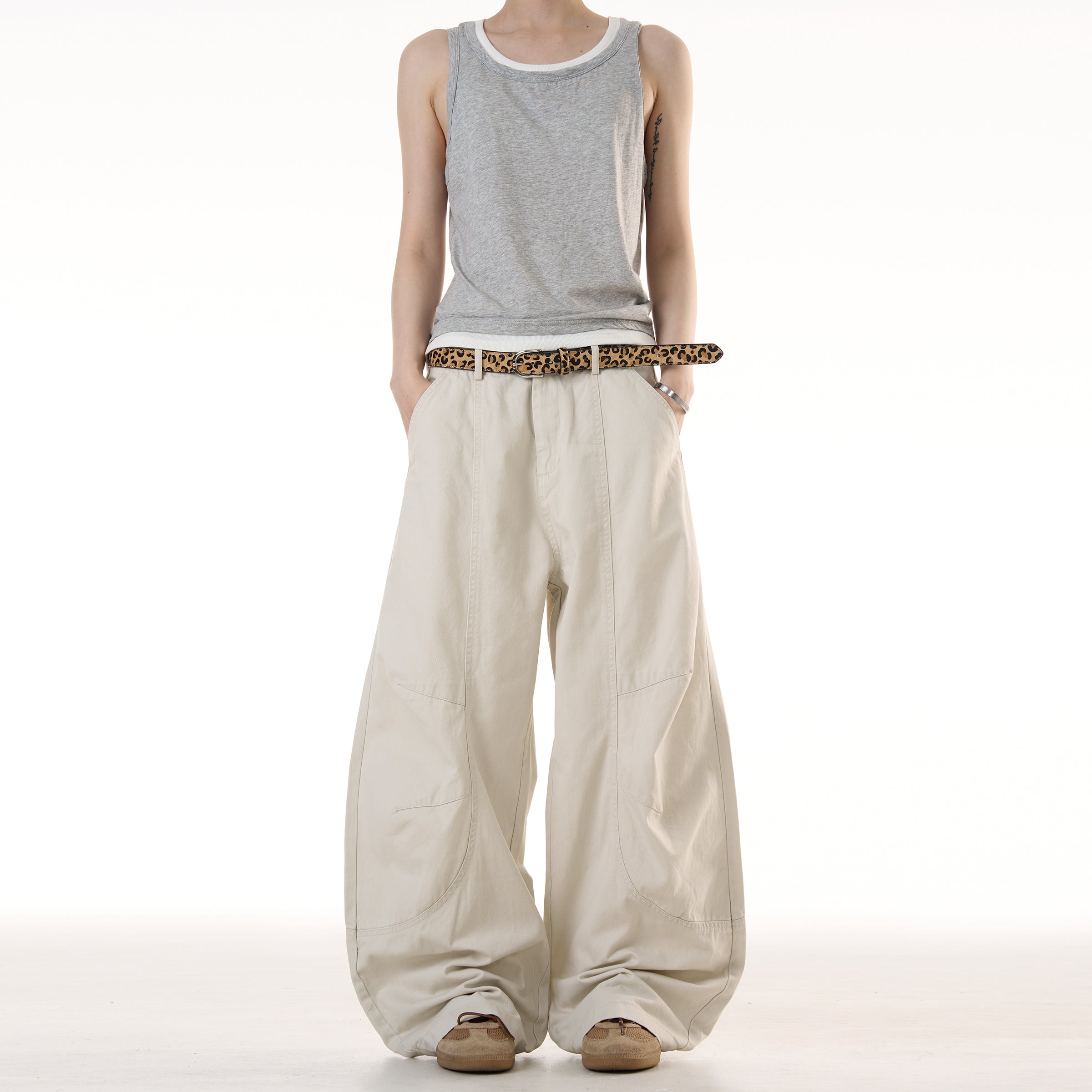 MADWITCH HIGH STREET WIDE LEG PANTS #CK6688