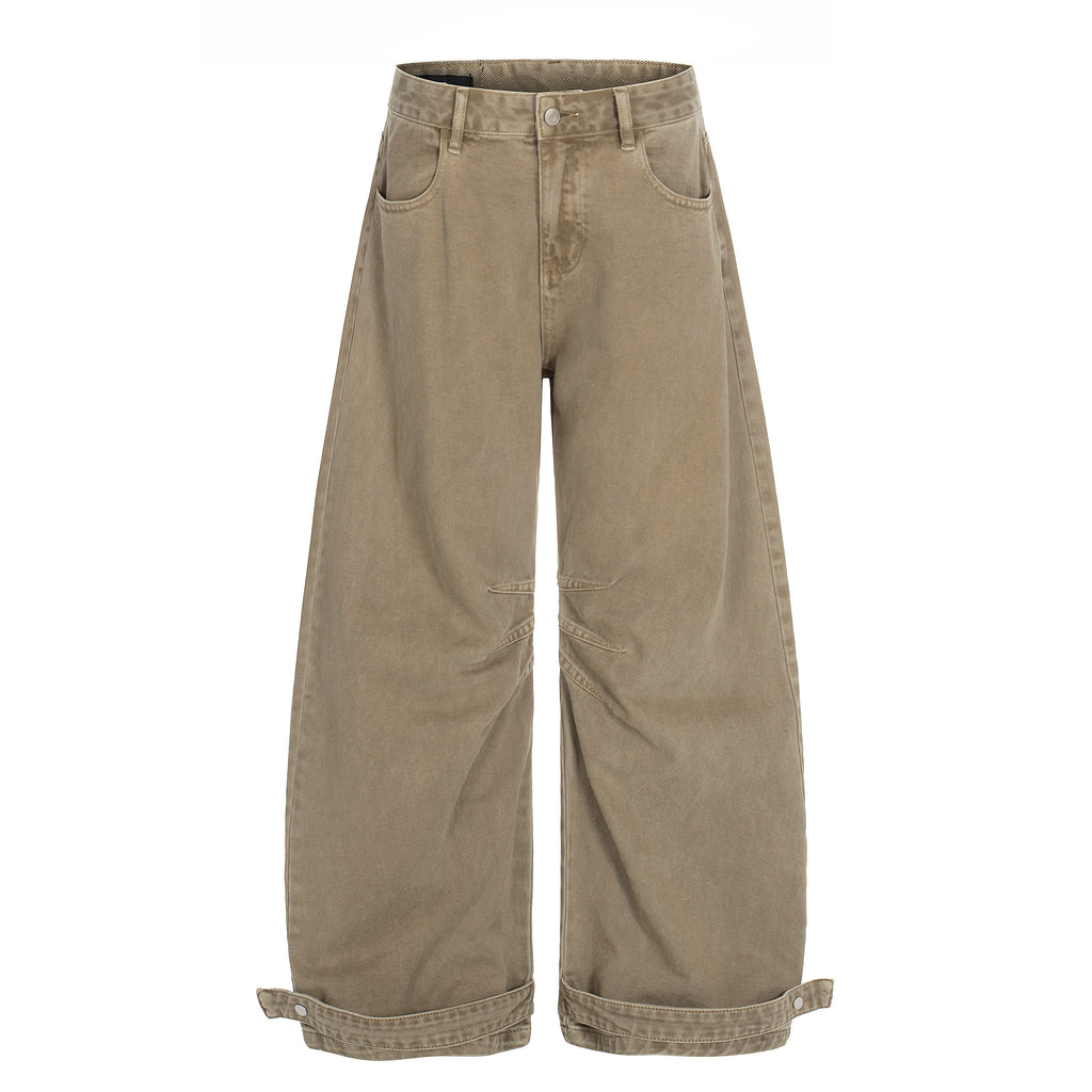 MADWIT DECONSTRUCTED WASHED WIDE PANTS#Z055