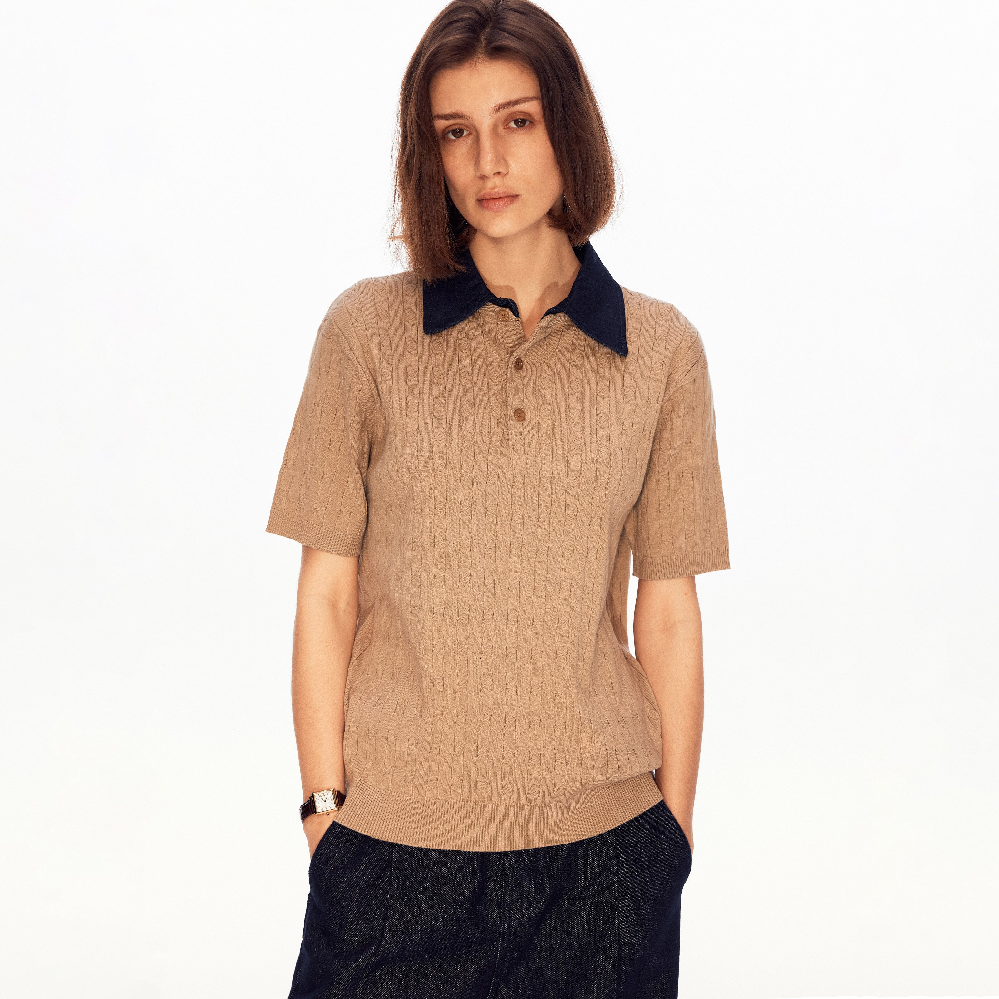 MADWITCH HERITAGE RIBBED POLO TEE #WP5