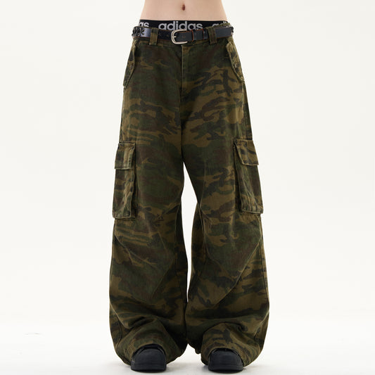 MADWITCH STRAIGHT-LEG CAMOUFLAGE PANTS #CK6502