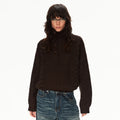 MADWITCH CABLE KNIT STAND COLLAR SWEATER #MY25612