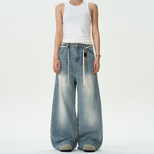 MADWITCH AMERICAN WASHED BAGGY DENIM PANTS #G6623