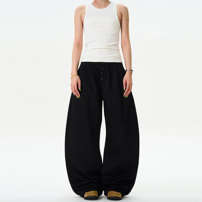 MADWITCH BUTTON-FLY BAGGY CASUAL PANTS #CK6613