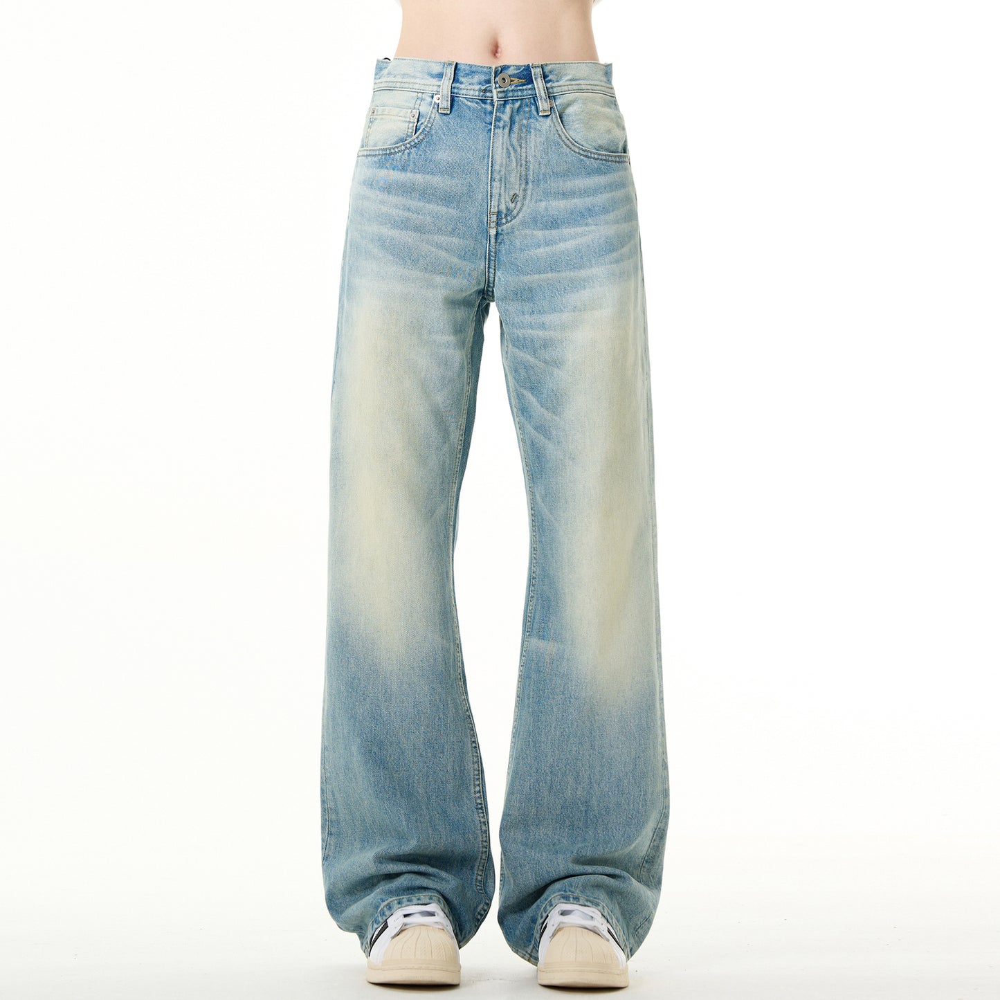 MADWITCH HIGH WAIST SLIM FIT JEANS #BR002