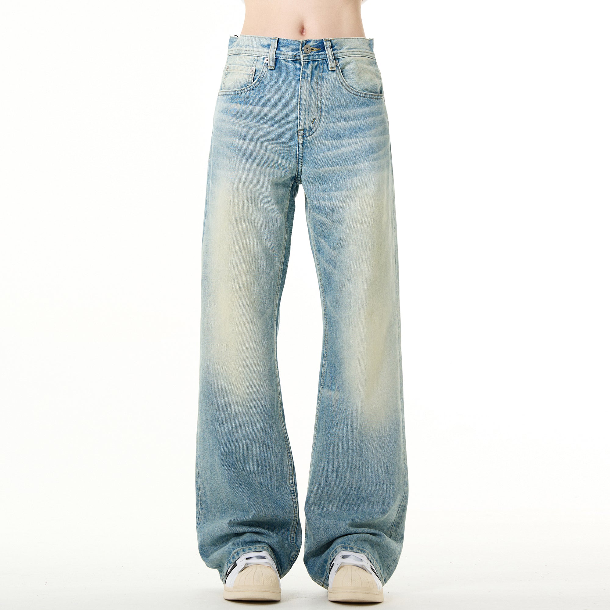 MADWITCH HIGH WAIST SLIM FIT JEANS #BR002