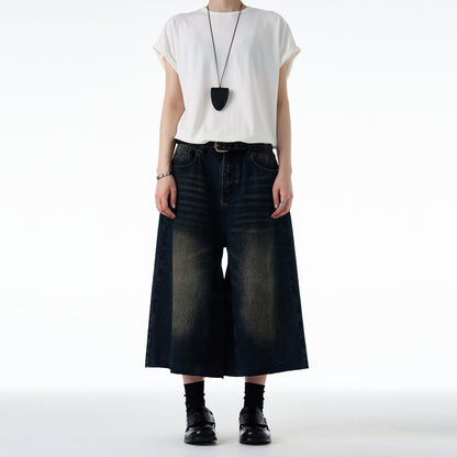 MADWITCH VINTAGE WASHED DENIM SHORTS #FX075