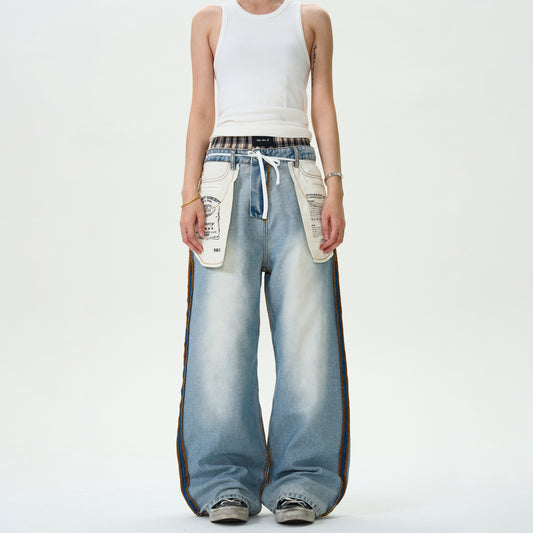 MADWITCH ORIGINAL WASHED DENIM PANTS #G6615